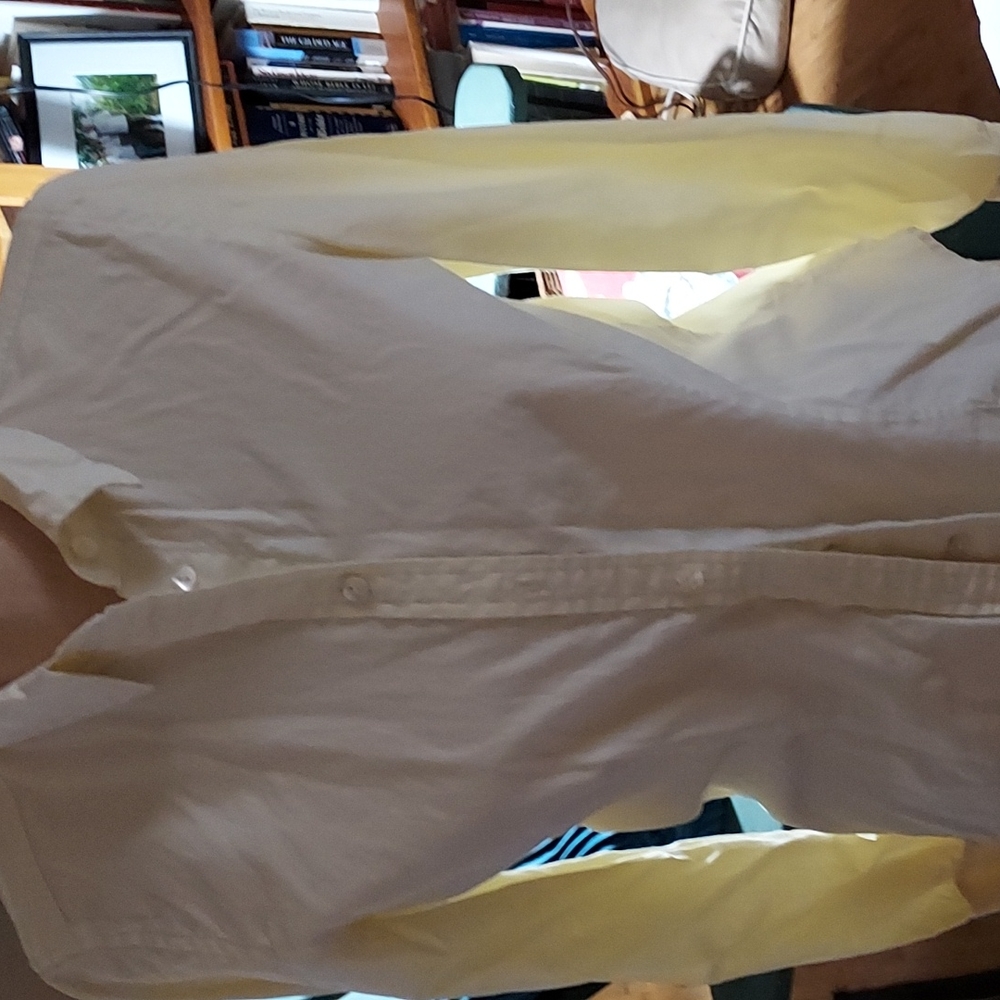 J. JILL fitted cotton XS blouse in yellow.